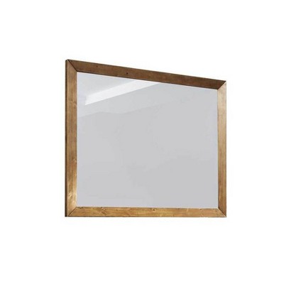 Aurora Wood Frame Mirror Brown - Abbyson Living