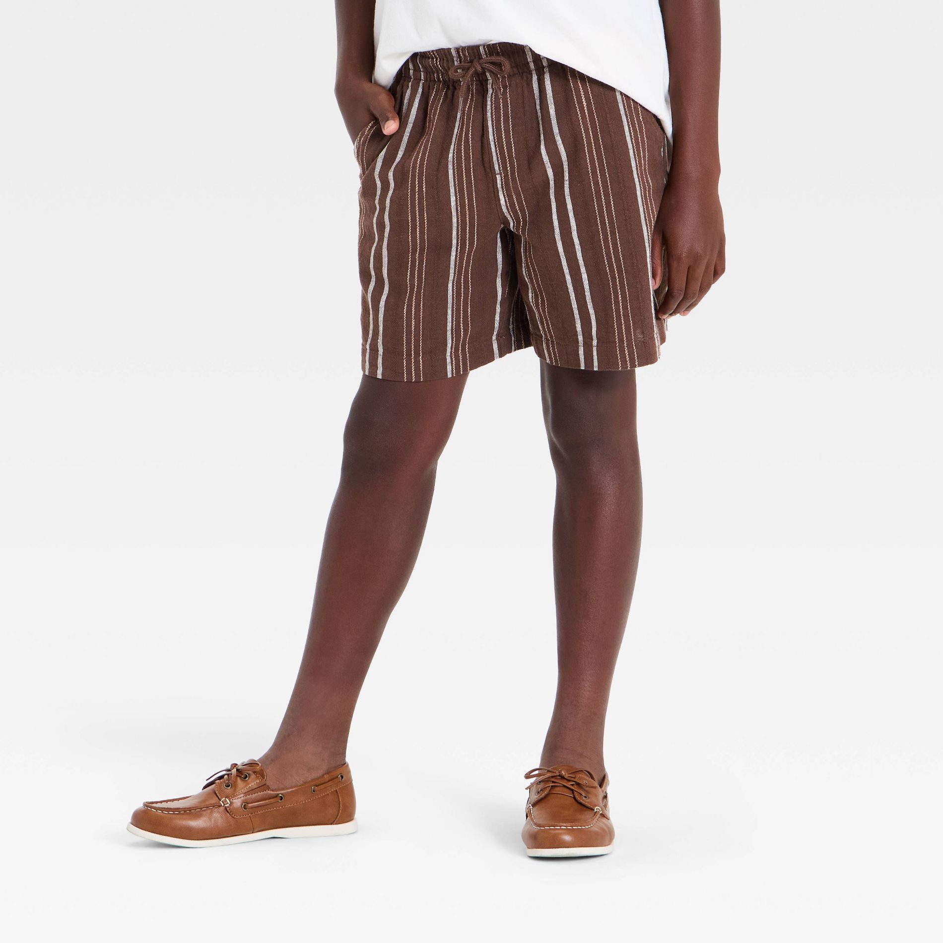 Boys' Striped Woven Pull-On Shorts - art class™