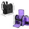 Byootique Portable Soft Sided Makeup Backpack Travel Barber Cosmetic Organizer - 2 of 4