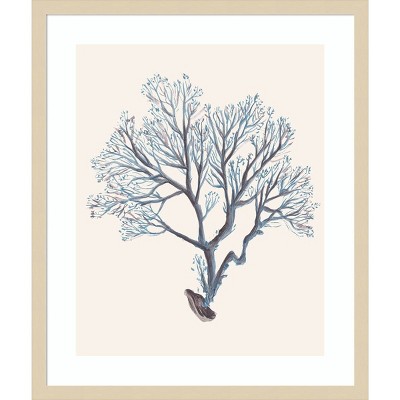 Indigo Reef III Svelte Natural Framed Wall Art Print