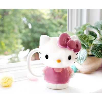 Hello Kitty 3D Sculpted Ceramic Mug with Pink Bow
