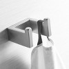 ChicFurnit Bathroom Towel Holder Simple Double Towel Hook Wall Mount for Bath and Hand Towels, Silver, 3.5"*3.5"*3.1" - 2 of 4