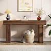 HDZNVF 63 in Long Farmhouse Console Table, Rustic Brown Rectangular Sofa Table Behind Couch, Solid Wood Grain - 2 of 4