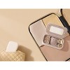 Travel Jewelry Case, Jewelry Organizer with Mirror, Jewelry Pouch, Woven Embossed PU Leather, Portable Jewelry Storage Box, Gift Idea - 3 of 4