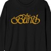 The Band Distressed Yellow Logo Adult Black Long Sleeve Tee - 2 of 3