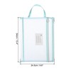 Unique Bargains Office Business A4 Nylon Document Pouch Mesh Zip Files Handle Bag with Name Tag - 2 of 4