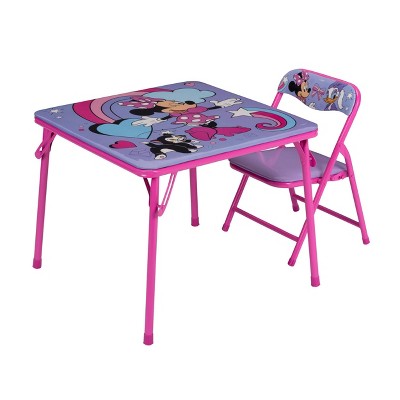 Mickey mouse folding store table and chairs