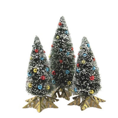 Christmas 6.0" Sisal Tree With Star Base Tinny Christmas Ornaments  -  Decorative Figurines