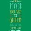 Junior's Design By Humans Mother's Day Mom Queen By tmsarts T-Shirt - 2 of 2