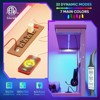 Bestier 61" Reversible Gaming Computer Desk with Power Outlet LED Desk with 4 Tier Shelves - 3 of 4