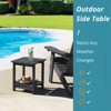 Arceso Outdoor Side Table, 2-Tier HDPS Patio End Table Weather Resistant, Morden Side Table for Patio, Pool, Porch - 3 of 4