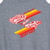 Women's - Hot Wheels - Valentine's You Make My Heart Race Graphic Racerback Tank - 2 of 4