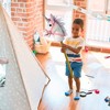 Playful Minds: Stick Pony - Unicorn - White-Pink-Purple-Green, 34" Wood Stick - 4 of 4