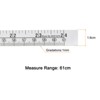 Unique Bargains Self-Adhesive Measuring Tape English Metric Left to Right - 2 of 4