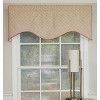 RLF Home Rosie Corded Cornice 100% Cotton with Fully Lined 3" Rod Pocket Valnance for Windows 50" x 17" Pink - 2 of 4