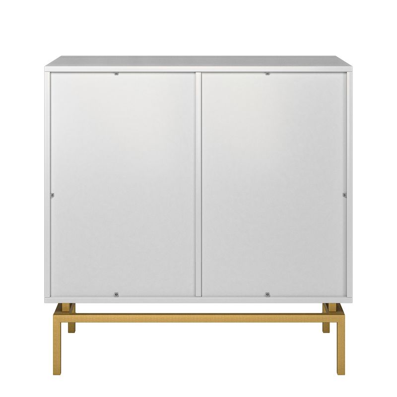 VolkardÊ Mid-century Storage Cabinet 32"Tall+2-Door Accent Cabinet with Metal Hardware  |KARAT HOME, 5 of 11