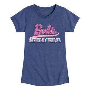 Girls' - Barbie - Middle School Fitted Short Sleeve Graphic T-Shirt - 1 of 4