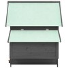 vidaXL Chicken Coop Gray and White 59.8"x37.7"x43.3" Solid Firwood - 3 of 4