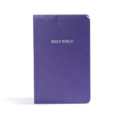 KJV Gift and Award Bible, Purple Imitation Leather - by  Holman Bible Staff (Leather Bound)