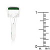 Slickblue Women's Blue/Green Cubic Zirconia Gypsy Ring with Rhodium Plating, 5.5 Carat, Size 5-10 - 4 of 4