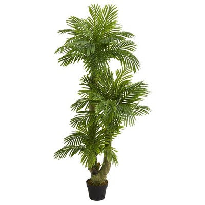 Nearly Natural 5’ Triple Phoenix Palm Artificial Tree