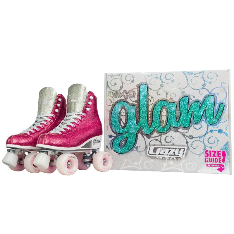 Crazy Skates Glam Roller Skates For Women And Girls - Dazzling Glitter Sparkle Quad Skates, 4 of 8