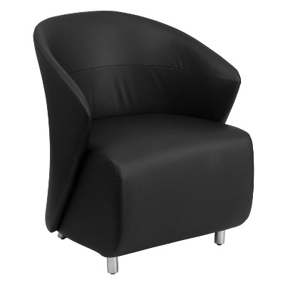 Flash Furniture LeatherSoft Curved Barrel Back Lounge Chair