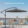 10FT Patio Umbrella,Cantilever Umbrella with Easy Lift & Tilt Adjustment,8 Ribs Sun umbrella for Backyard - 3 of 4