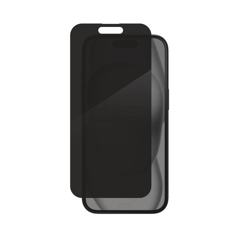 ZAGG Apple iPhone 15 Glass Elite Privacy Screen Protector, 3 of 5