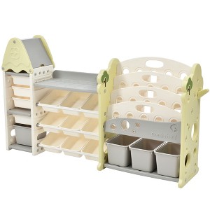 KTMBDW Toy Storage Organizer with Removable Bins – Toddler Bookshelf with Toy Organizer - Toy Rack Ideal for Kids' Rooms, Playrooms - 1 of 4