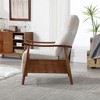 Modern Accent Recliner Chair with Adjustable Footrest, High-Density Cushion, Solid Wood Frame - 2 of 4