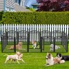 8 Panels Heavy Duty Metal Dog Playpen Pen Pet Whelping Playpen Cage with Waterproof Fertility Mat for Indoor Outdoor Garden Puppy Play Exercise - 2 of 4