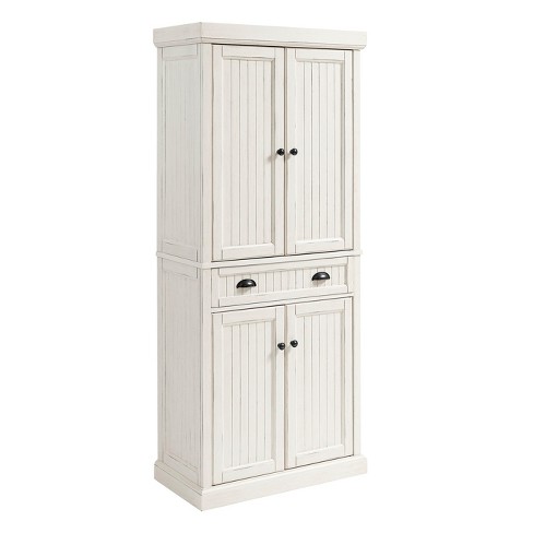 Seaside Kitchen Pantry Distressed White Crosley Target