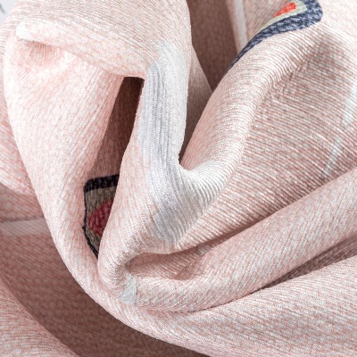 Blush Spot 6' x 9' Kids Flat Woven Cotton-Chenille Rug