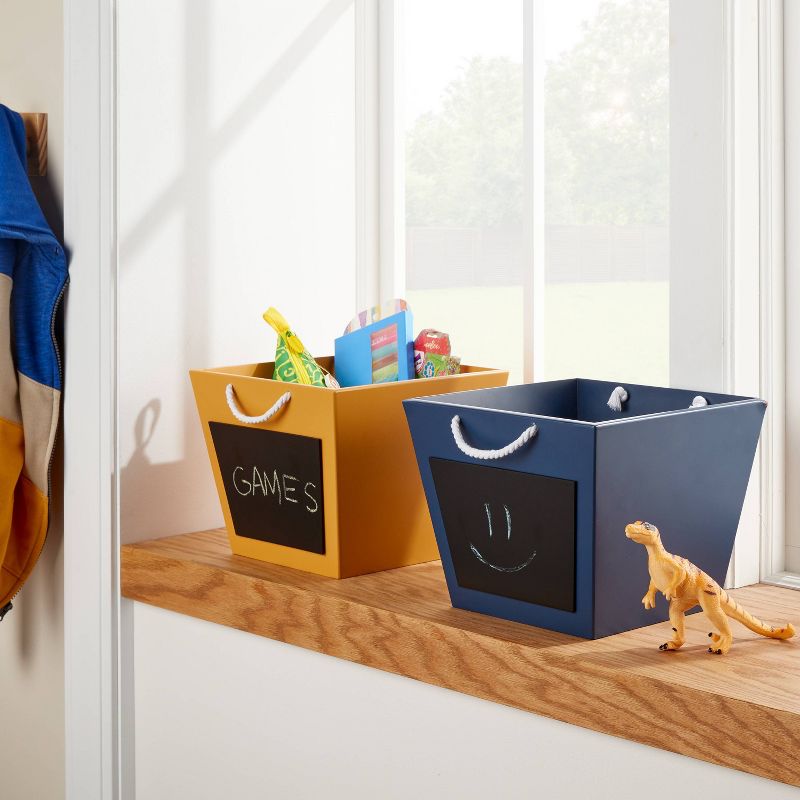 Rope Handle Kids' Storage Bin with Chalkboard - Pillowfort™, 3 of 5