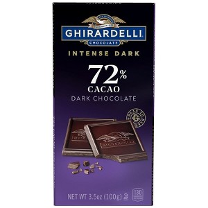 Ghirardelli Intense Dark 72% Cacao Chocolate Bar - 3.5 oz - 1 of 3