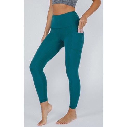 Yogalicious Nude Tech High Waist Side Pocket 7/8 Ankle Legging - Pacific -  Large
