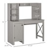 NicBex 47.3 Inch Computer Home Office Desk with 1 Cabinet and Open Shelves for Study Room,Bedroom and Office - 3 of 4