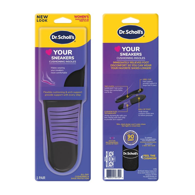 Dr. Scholl&#39;s Women&#39;s Love your Sneakers with Full Length Insoles - Trim to Fit - Size (6-10) 1 Pair, 4 of 15