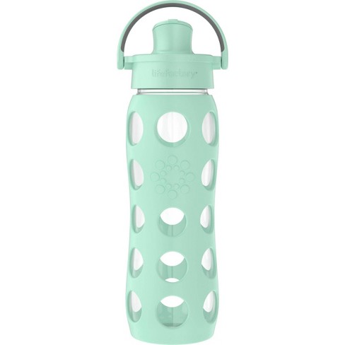 Lifefactory 22oz Glass Water Bottle With Silicone Sleeve & Active