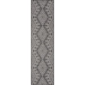 Well Woven Cascade Indoor OutdoorFlat Weave Pile Diamond Medallion Area Rug - 1 of 4