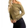Women's One Shoulder Knit Top - GLAM M - 2 of 4