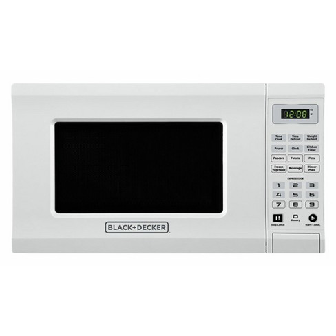 west bend em720cpi pm 0 7 cubic foot capacity 700 watt compact countertop microwave oven kitchen appliance with 8 5 inch round turntable white target peninsula ideas 2019