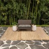 ARDEN earthFIBER Outdoor Wicker Settee Cushion, 41.5 x 18, Water Repellent, Fade Resistant 41.5 x 18, Sandbar Taupe Texture - 2 of 4
