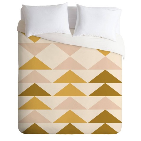 Deny Designs Queen/Full Urban Wild Studio Festival Comforter Set Yellow - Deny Designs: Geometric Reversible Bedding, 3-Piece Set
