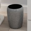 Eclat Glitter Bathroom Waste Basket Gray - Elle Décor - image 3 of 4