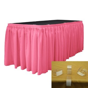 Slickblue Polyester Poplin Table Skirt with L-Clips - 1 of 1
