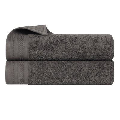 Honeycomb Waffle Border Cotton Medium Weight Towel Set by Blue Nile Mills