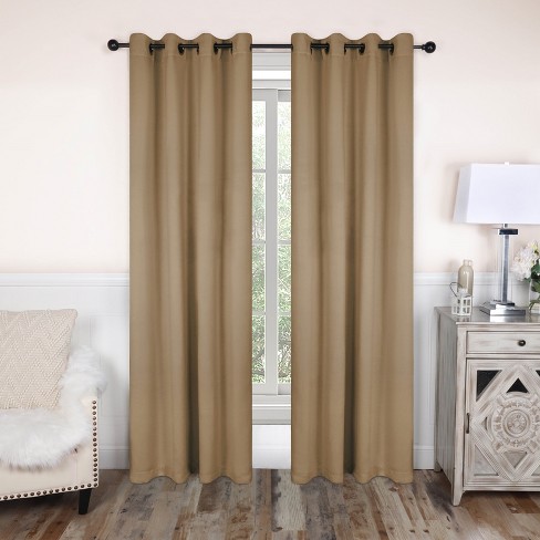  MYRU 1 Pair Semi-Blackout Gold Curtains for Living Room Bedroom  Grommet Top Golden Curtains for Windows (Shiny Gold, 2 x 52 x 96 Inch) :  Home & Kitchen