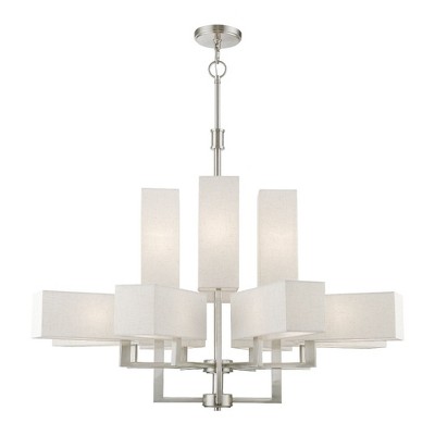 Livex Lighting Rubix 12 - Light Chandelier in  Brushed Nickel